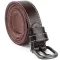 Ремінь унісекс зі строчкою по краях Vintage 20125 Темно-коричневий