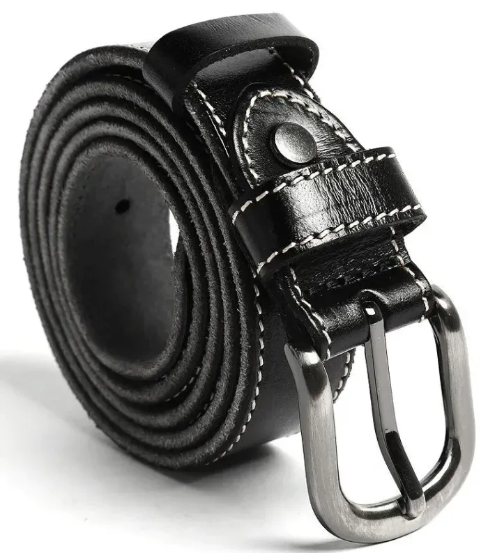 Ремінь унісекс Vintage 20069 Чорний