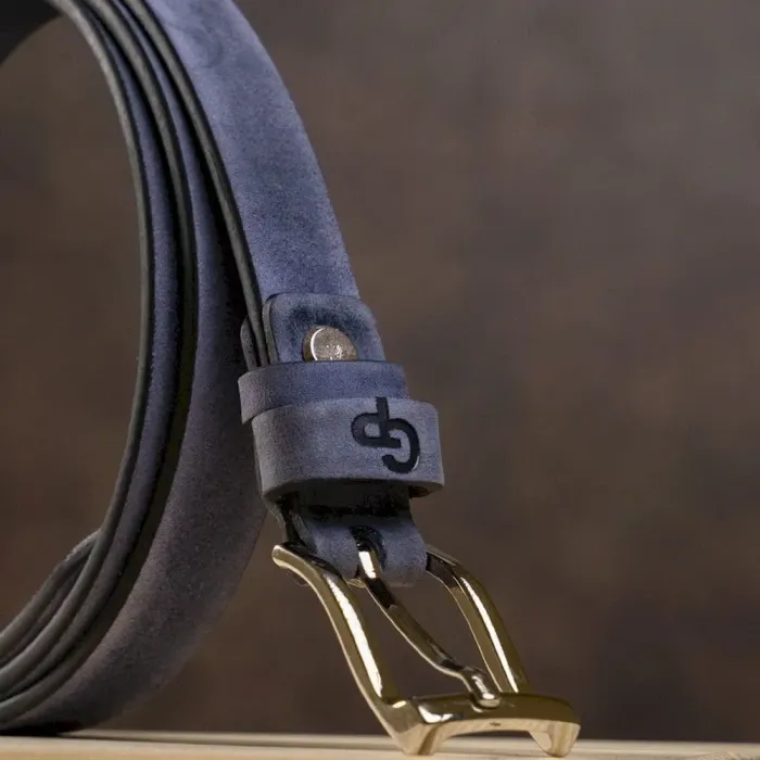 Ремень женский кожаный GRANDE PELLE 11233 Синий