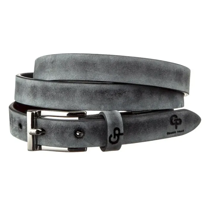 Ремінь жіночий шкіряний GRANDE PELLE 11234 Сірий