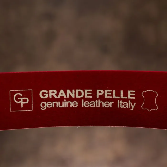 Ремень женский кожаный GRANDE PELLE 11262 Красный