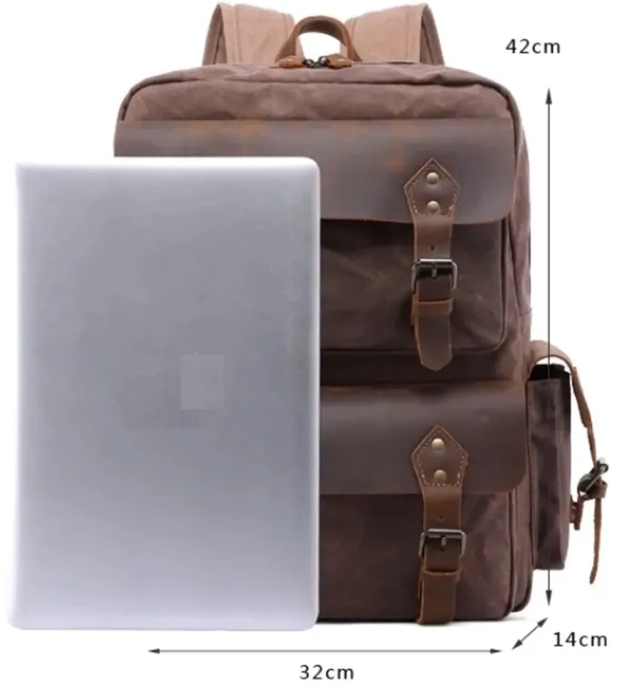 Рюкзак дорожній текстильний Vintage 20055 Коричневий