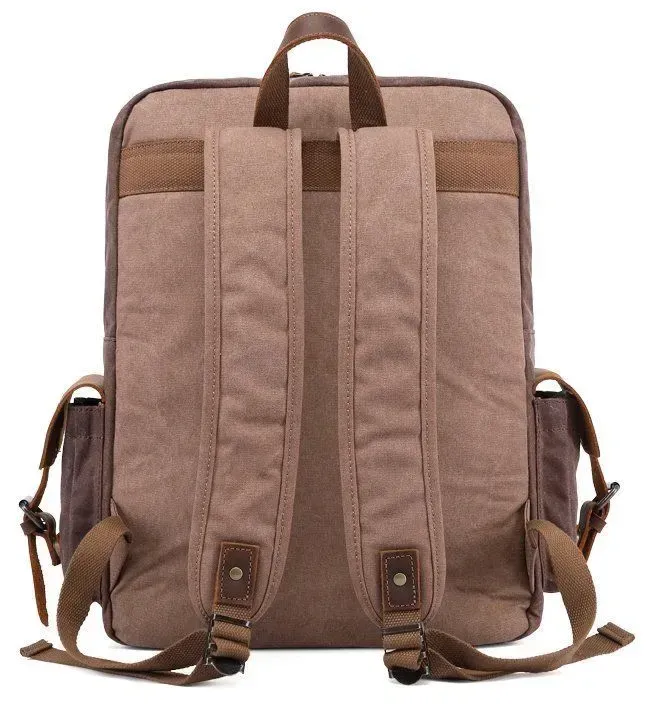 Рюкзак дорожній текстильний Vintage 20055 Коричневий