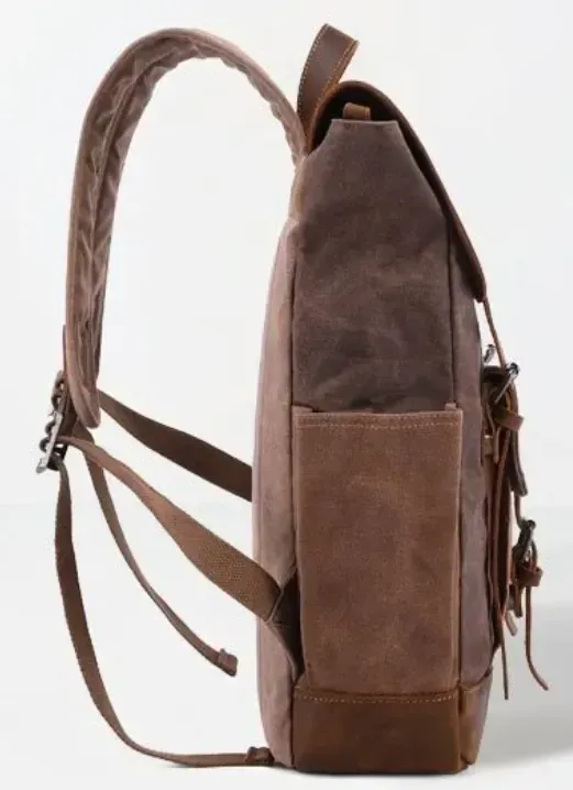 Рюкзак дорожній текстильний Vintage 20057 Коричневий