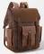 Рюкзак дорожній текстильний Vintage 20057 Коричневий