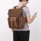 Рюкзак дорожній текстильний Vintage 20057 Коричневий