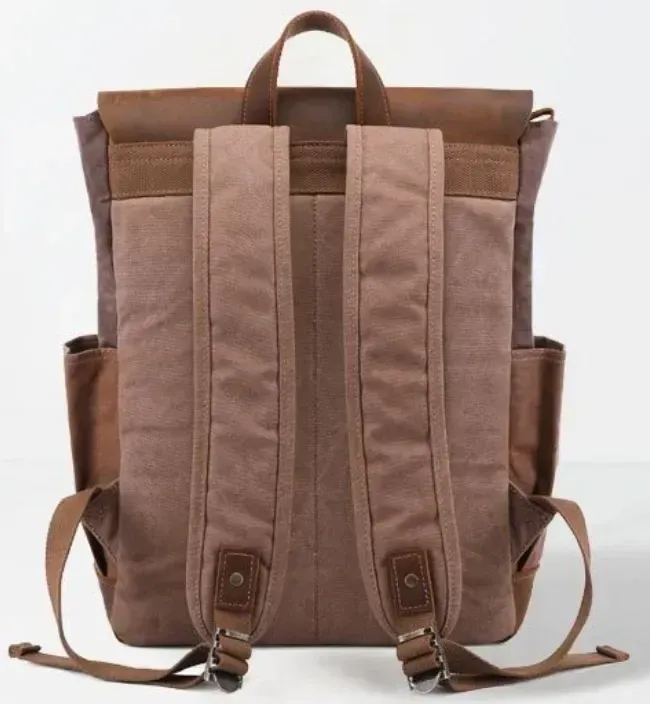 Рюкзак дорожній текстильний Vintage 20057 Коричневий
