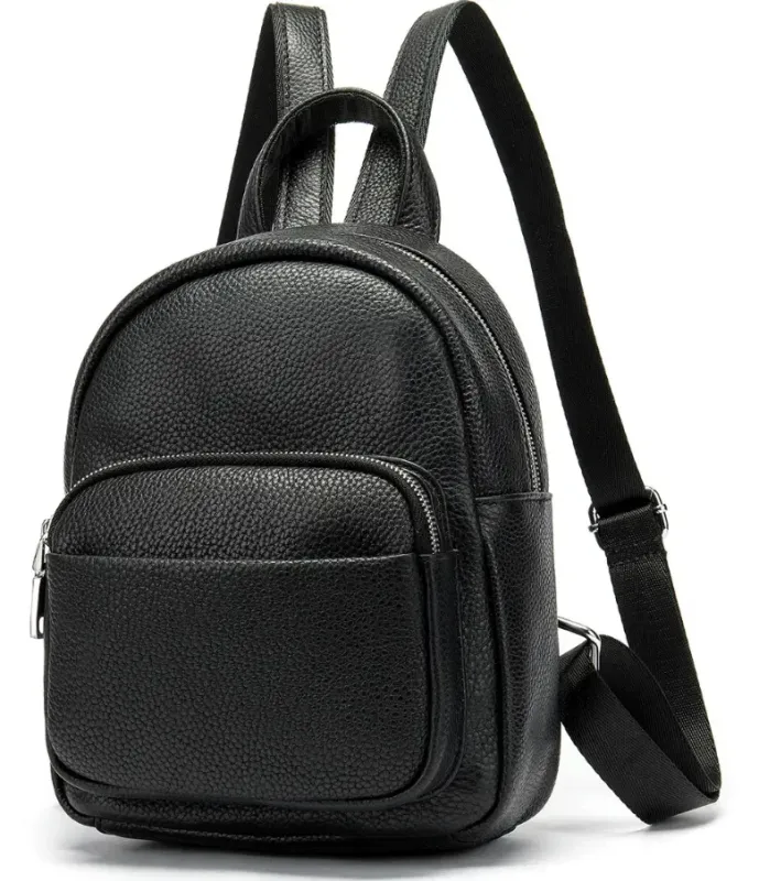 Рюкзак компактний жіночий Vintage 20053 Чорний