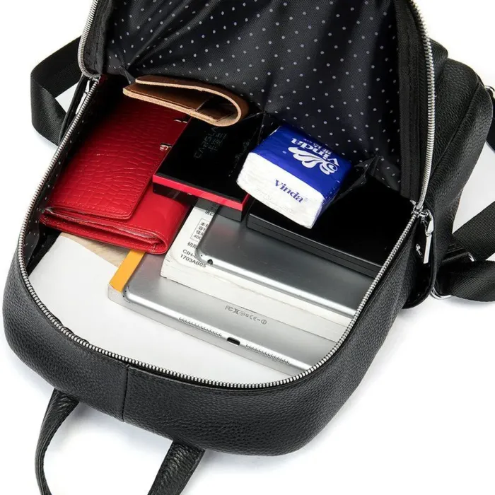 Рюкзак кожаный Vintage 14864 Черный