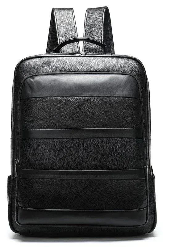 Рюкзак кожаный Vintage 20037 Черный