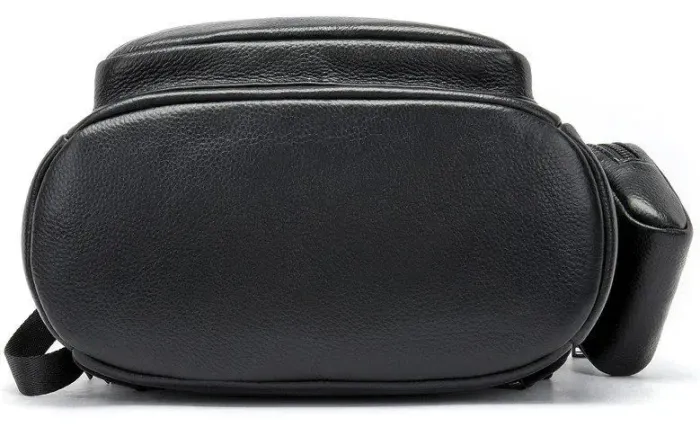 Рюкзак кожаный женский флотар Vintage 14865 Черный