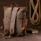 Рюкзак з боковими кишенями canvas Vintage 20112 Світло-сірий