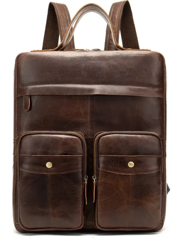 Рюкзак-сумка 2 в 1 для ноутбука Vintage 20035 Коричнева