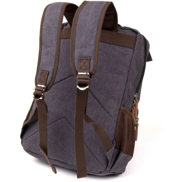 Рюкзак текстильний дорожній унісекс Vintage 20617 Графіт