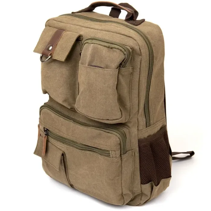 Рюкзак текстильний унісекс Vintage 20620 Оливковий