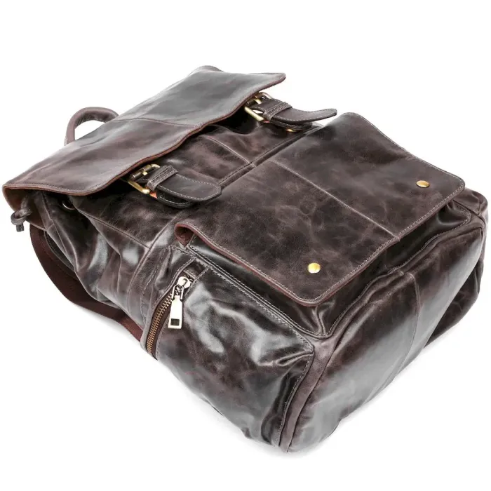 Рюкзак Vintage 14668 шкіряний Коричневий