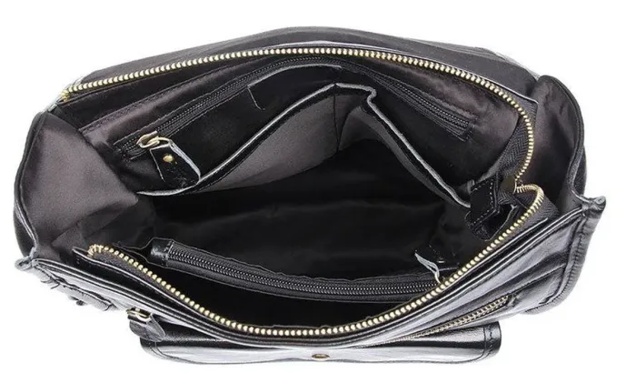 Рюкзак Vintage 14967 шкіряний Чорний