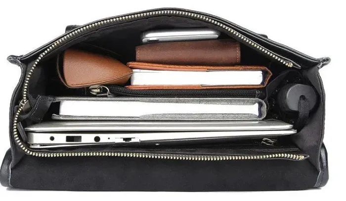 Рюкзак Vintage 14967 шкіряний Чорний