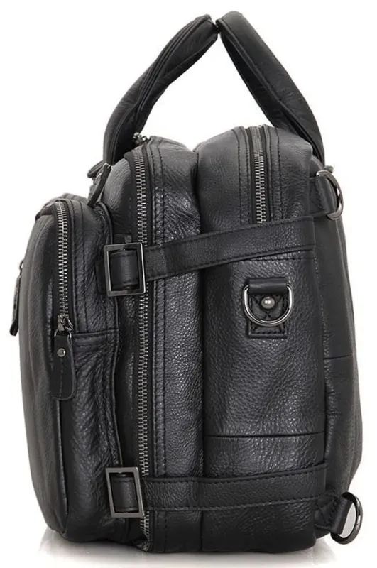 Сумка чоловіча Vintage 14058 Чорна