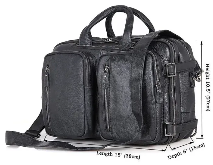 Сумка чоловіча Vintage 14058 Чорна