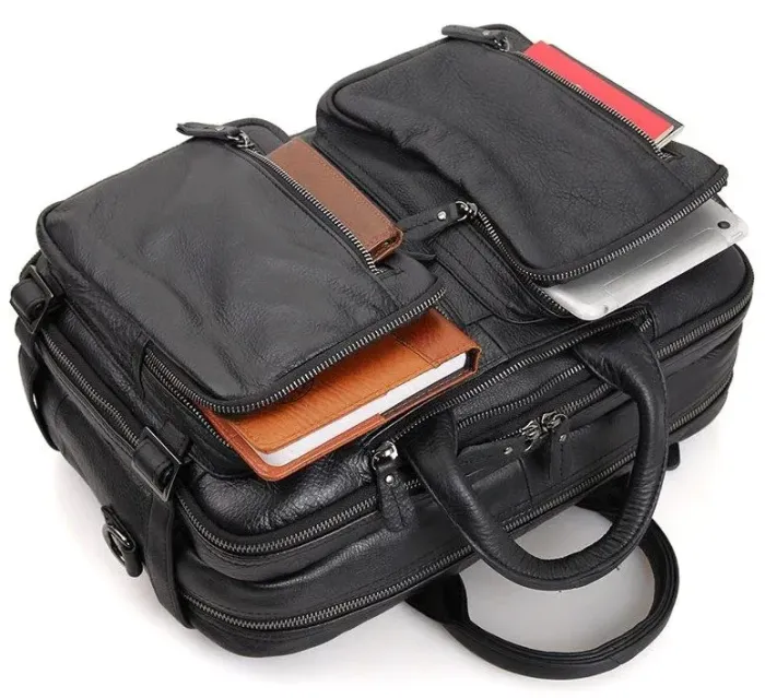 Сумка чоловіча Vintage 14058 Чорна