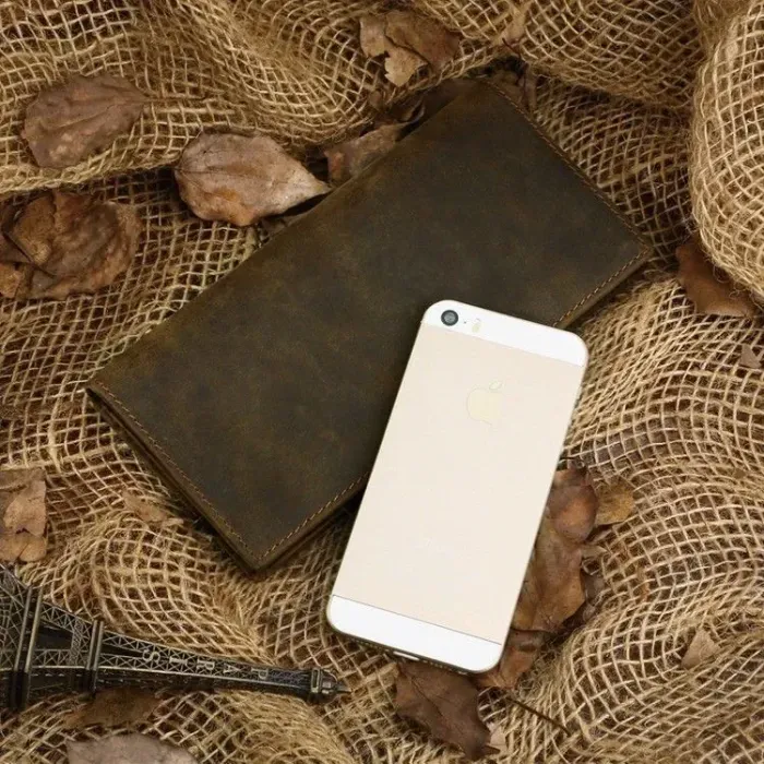 Гаманець чоловічий Vintage 14228 Вінтажна шкіра Коричневий