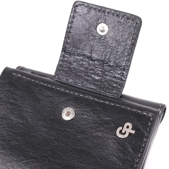 Шикарный кошелек с множеством отделений из люксовой натуральной кожи GRANDE PELLE 22573 Черный