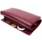 Симпатичний жіночий гаманець у три складання з натуральної шкіри ST Leather 19470 Бордовий