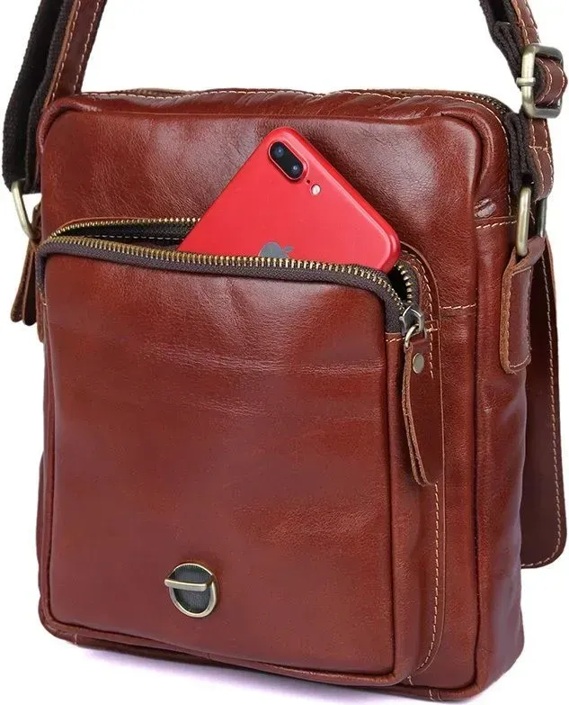 Сумка чоловіча Vintage 14457 Коричнева