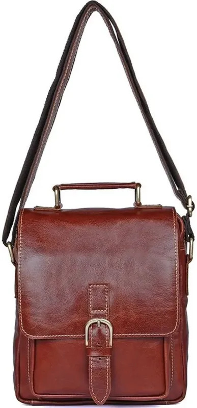 Сумка чоловіча Vintage 14457 Коричнева