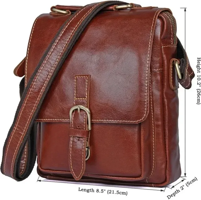 Сумка чоловіча Vintage 14457 Коричнева