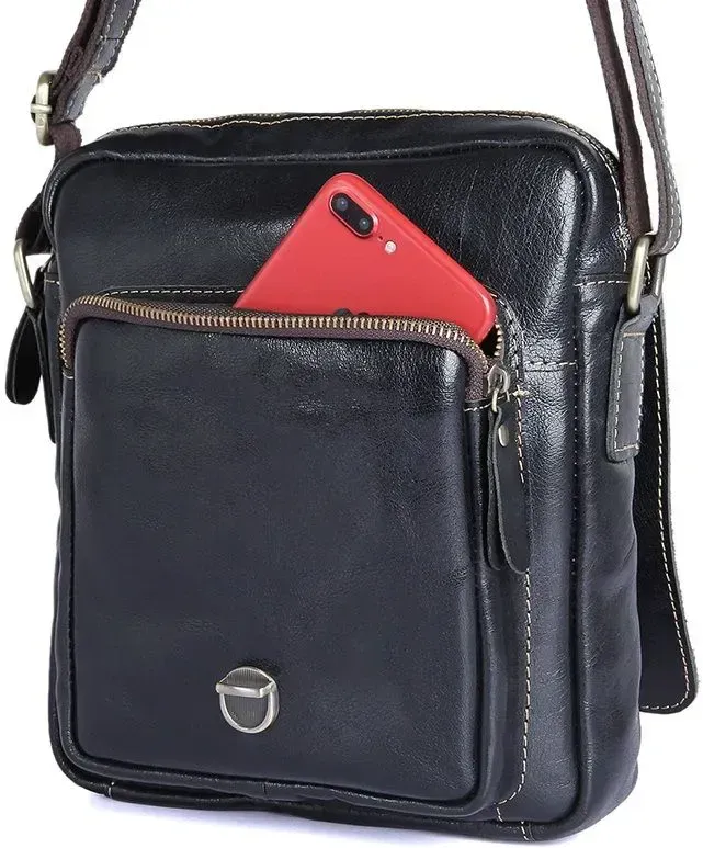 Сумка чоловіча Vintage 14458 Чорна