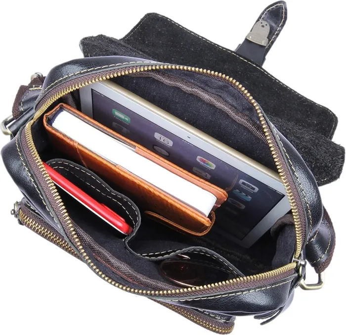 Сумка чоловіча Vintage 14458 Чорна