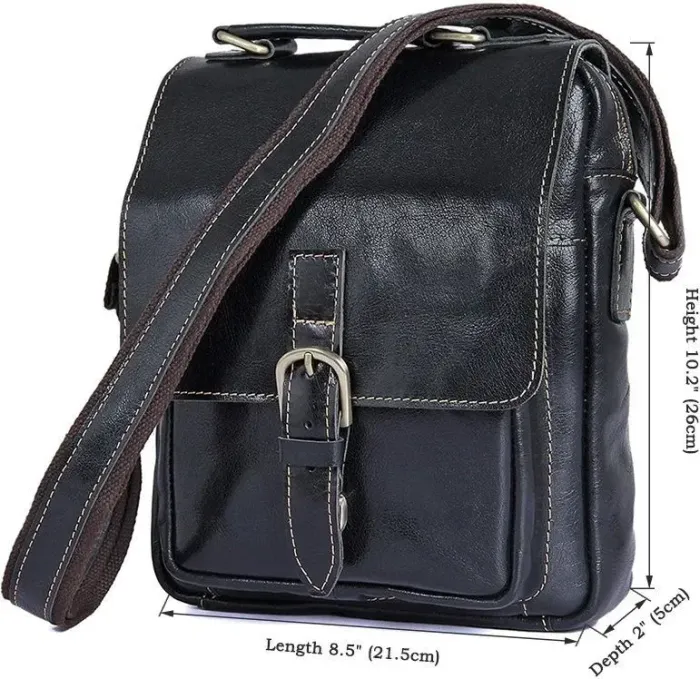 Сумка чоловіча Vintage 14458 Чорна