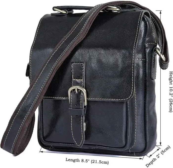 Сумка чоловіча Vintage 14458 Чорна