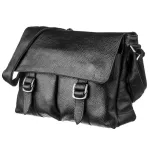 Солидный кожаный мужской портфель флотар 13970 Shvigel Черный