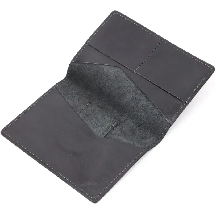 Сучасна шкіряна обкладинка на паспорт з утримувачем для Apple AirTag GRANDE PELLE 11622 Чорний