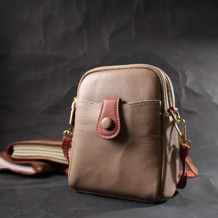 Сучасна сумка трапеція для жінок з натуральної шкіри Vintage 22271