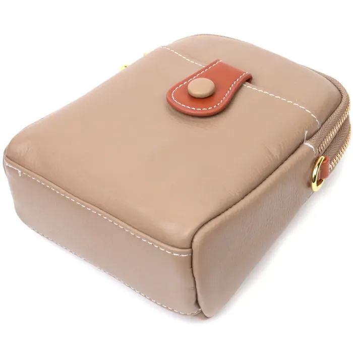 Сучасна сумка трапеція для жінок з натуральної шкіри Vintage 22271