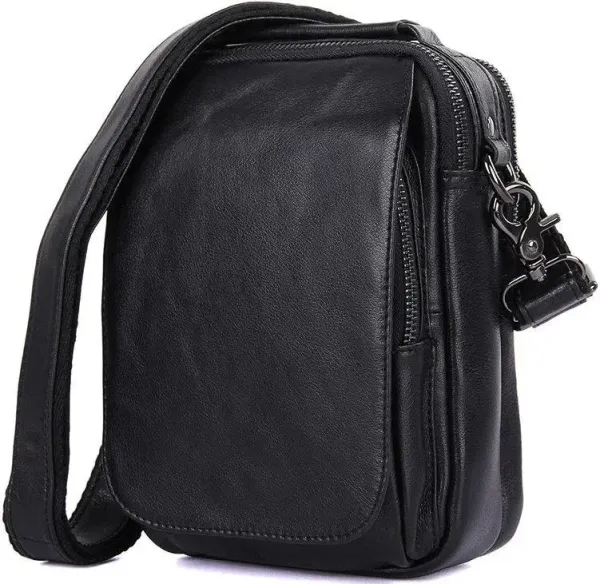 Сумка чоловіча Vintage 14451 Чорна