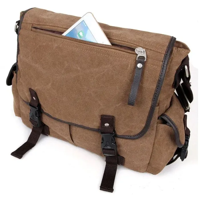 Сумка чоловіча Vintage 14412 коричнева