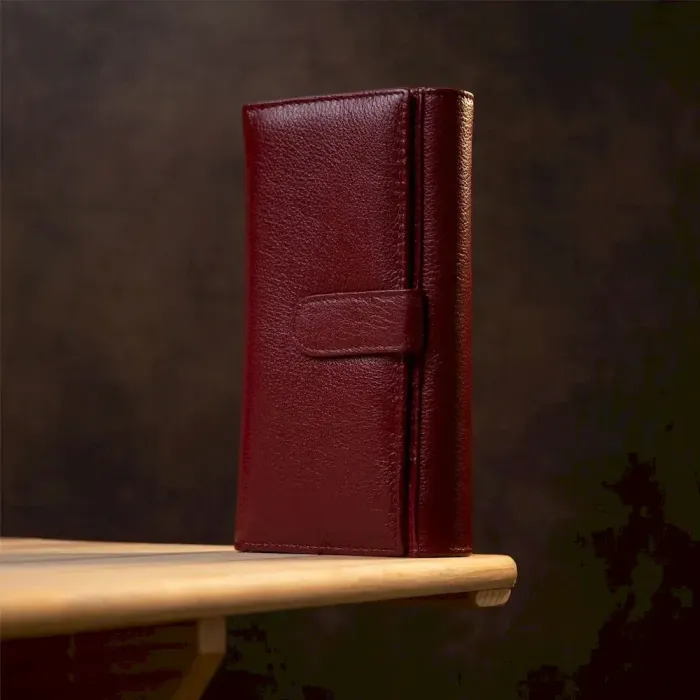 Сучасний гаманець ST Leather 19392 Темно-червоний