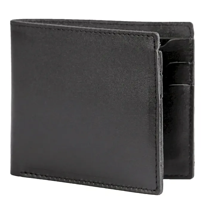 Гаманець SHVIGEL з натуральної шкіри 13790 Чорний