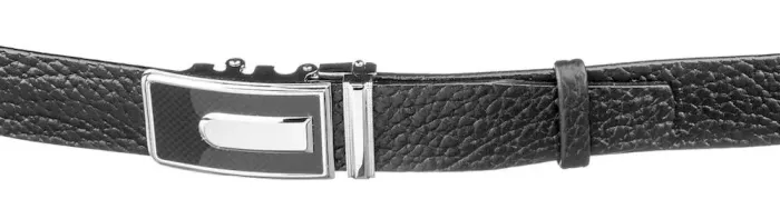 Сучасний ремінь SHVIGEL 17348 із пряжкою-автомат Чорний