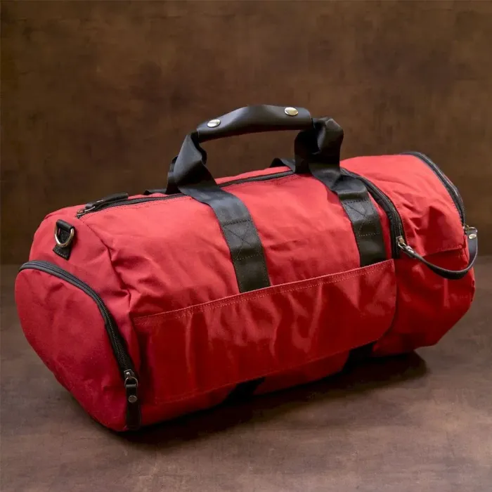 Спортивна сумка текстильна Vintage 20642 Малинова