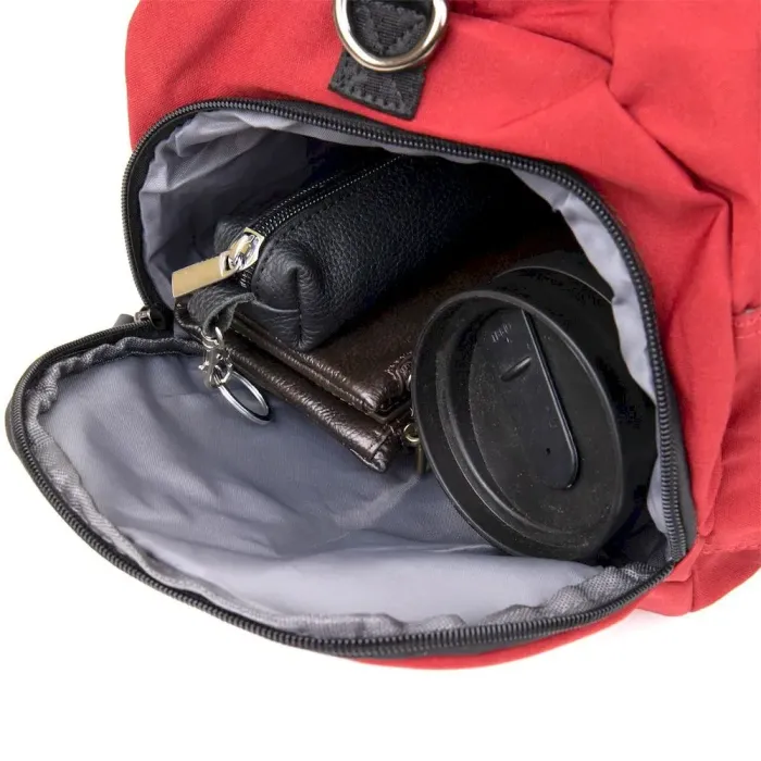 Спортивна сумка текстильна Vintage 20642 Малинова