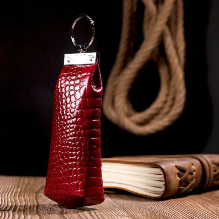 Стильна та зручна ключниця KARYA 20931 шкіряна Червоний