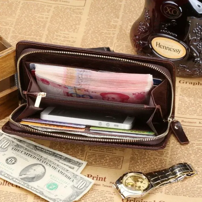 Стильна чоловіча барсетка портмоне Vintage 14188