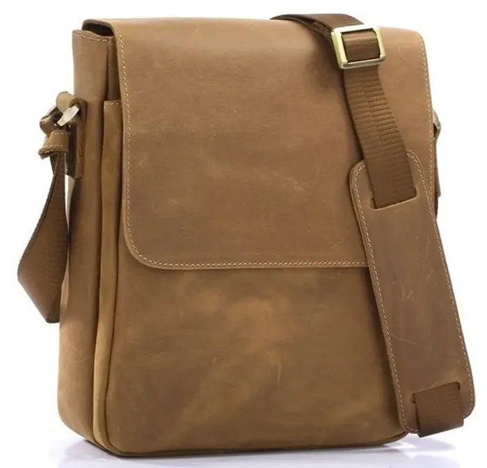 Сумка чоловіча Vintage 14184 через плече Коричнева