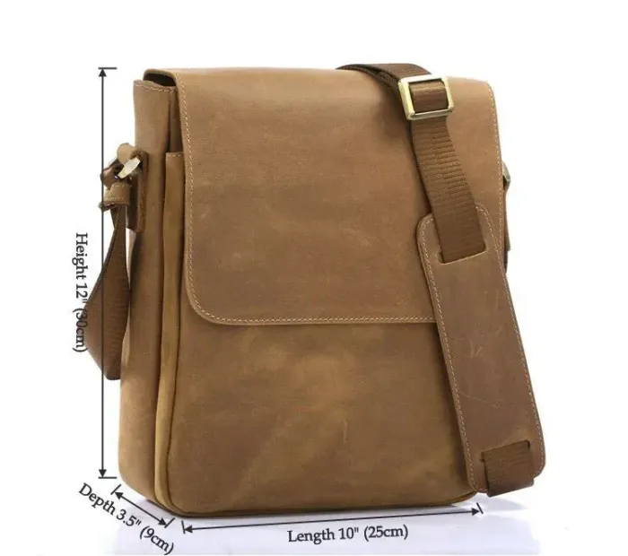 Сумка чоловіча Vintage 14184 через плече Коричнева